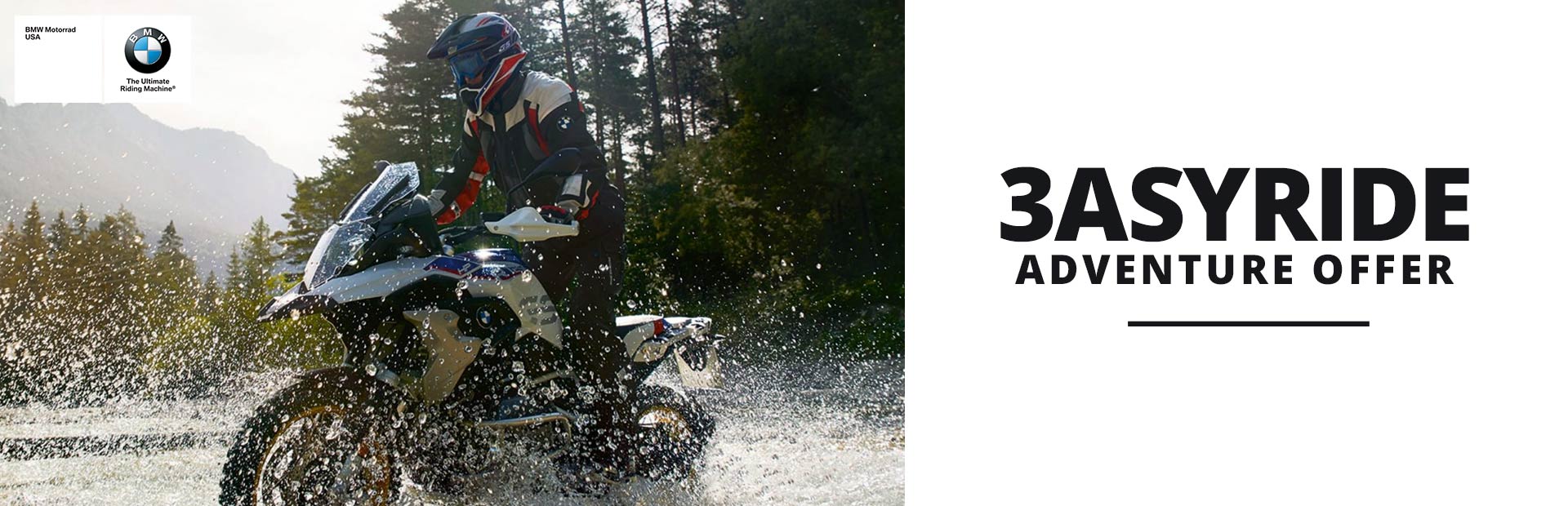BMW: 3asyRide Adventure Offer